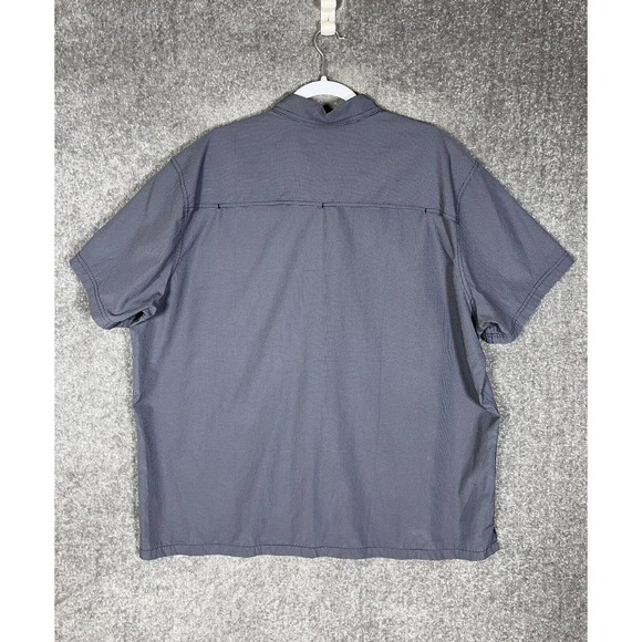 Eddie Bauer Sport Shop Short Sleeve Back Button Up Shirt Mens Size 2XL Vented - Picture 2 of 7